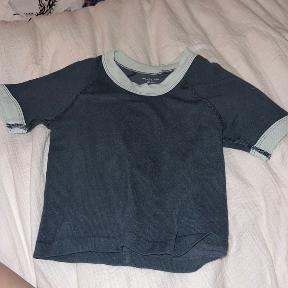 Blue Crop Top